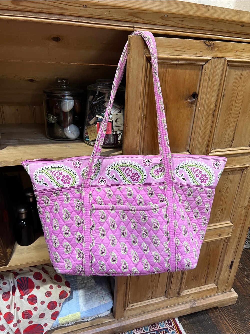 Vera Bradley Miller Tote in Retired Bermuda Pink Pattern